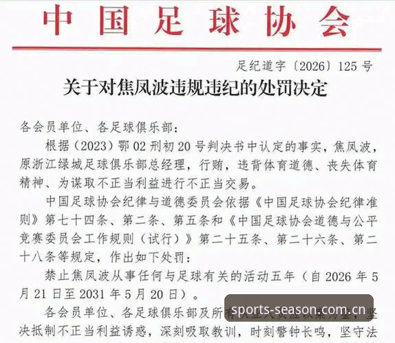 中国足球第三批禁足名单深度解析：从俱乐部高管到球员的全面整顿